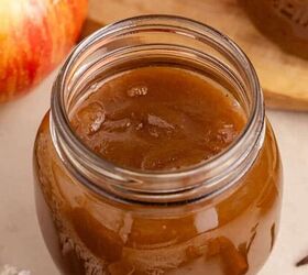 banana french toast casserole, Slow Cooker Apple Butter in Jar with Apples