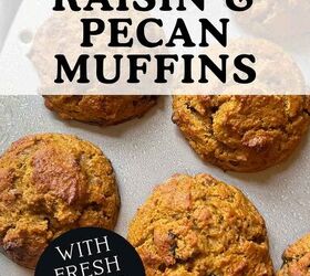 pumpkin raisin pecan muffins with fresh milled flour, pinterest image for pumpkin raisin pecan muffins made with fresh milled flour