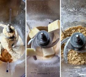 sourdough apple pie cobbler with fresh milled flour, steps to make base for biscuits in food processor