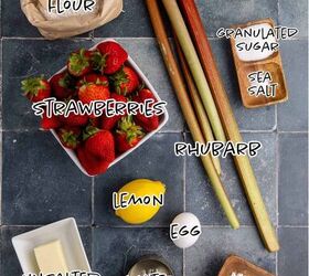 strawberry rhubarb galette, Strawberry Rhubarb Galette Ingredients