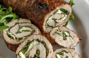This stuffed pork tenderloin is delicious & elegant and perfect for any occasion