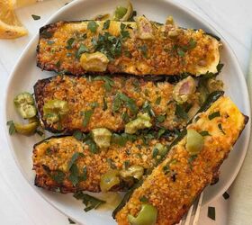Zucchini Broiled With Garlic And Cheese