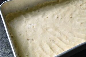 This old fashioned rhubarb crunch dessert is sweet, tart and delicious