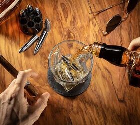 essential bar tools for making st patricks day cocktails, Mixology Craft Whiskey Stone Gift Set Stainless Steel Whiskey Stones