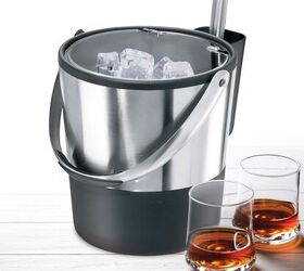 essential bar tools for making st patricks day cocktails, Oggi Insulated Ice Bucket 4 Quart 3 8 L Stainless Steel