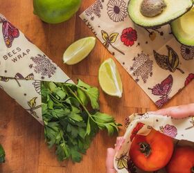 best reusable produce bags containers for fresh spring groceries, Bee s Wrap Vegan Beeswax Wraps for Food