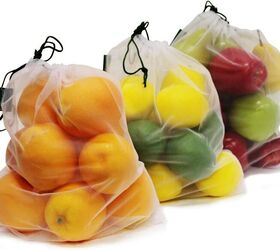 best reusable produce bags containers for fresh spring groceries, Earthwise Reusable Mesh Produce Bags Washable Set