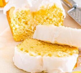starbucks copycat lemon loaf, Iced Starbucks copycat lemon loaf with two slices cut lemons and a grater in the background Text Starbucks Copycat Lemon Loaf