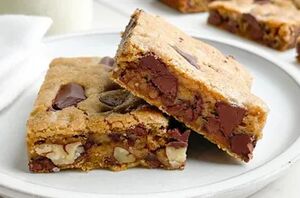 These bars are perfectly soft & chewy with ooey-gooey centers