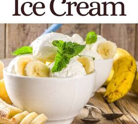 banana ice cream recipe no churn ice cream with bananas, Banana Ice Cream Pin with text overlay