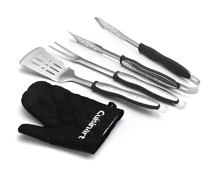 grill like a pro 5 must have tools for the ultimate summer bbq, 1 Cuisinart 4 Piece Grilling Tool Set with GrillGlove