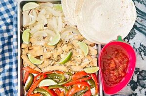 This sheet pan dinner is so clever and delicious