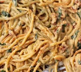 This sundried tomato pasta is a must-try!