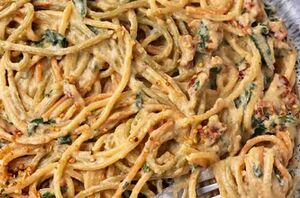 This sundried tomato pasta is a must-try!