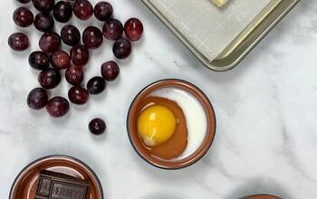 Rustic Chocolate Grape Tarts
