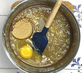 light and fluffy cardamom banana bread, Step 2 Add the mashed bananas and mix Then add the brown sugar ginger egg and orange juice and mix