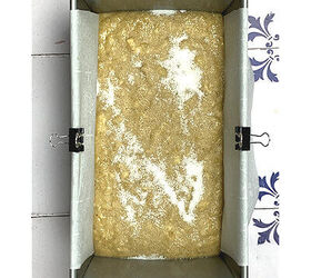 light and fluffy cardamom banana bread, Step 5 Transfer batter to a cake pan and sprinkle the top with the granulated sugar
