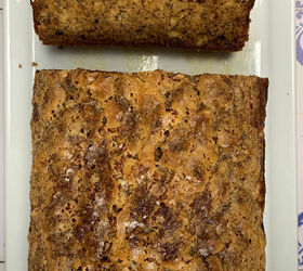 light and fluffy cardamom banana bread, Close up of Cardamom Banana Bread