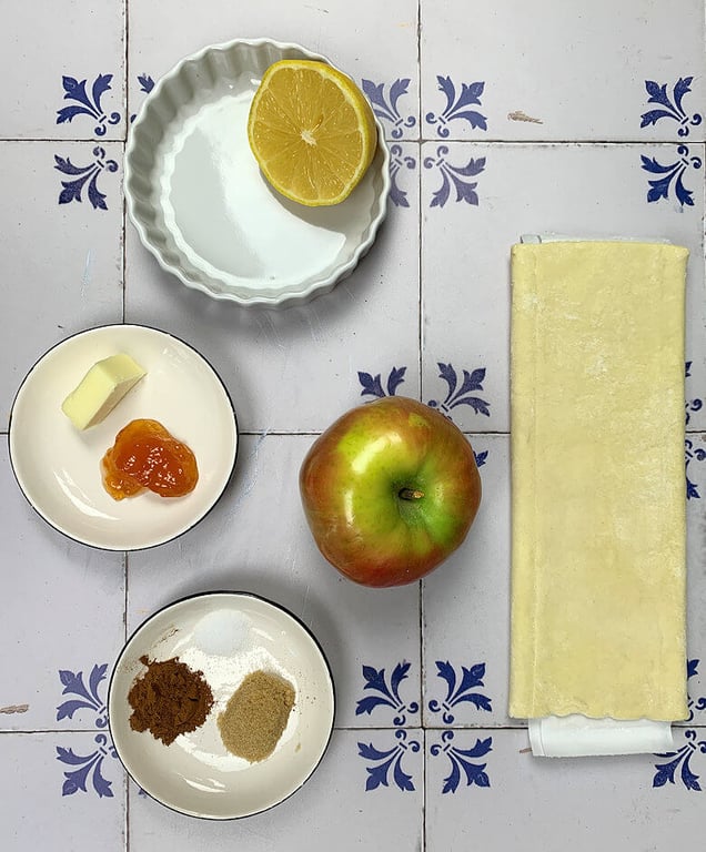 apple rose tart for two, Ingredients Apple Rose Tart