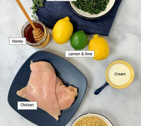 one skillet herb chicken lemon lime orzo, Key ingredients to make One Skillet Herb Chicken Lemon Lime Orzo