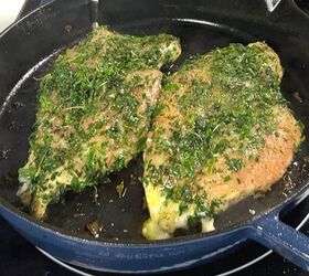 one skillet herb chicken lemon lime orzo, Step 1 Rub the chicken breast with salt pepper and then cover with fresh herbs Add olive oil to a skillet and cook chicken breast on both sides 2 3 minutes each