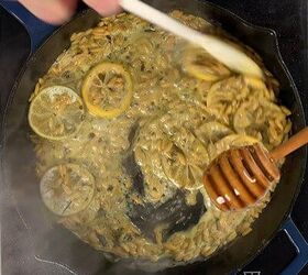 one skillet herb chicken lemon lime orzo, Step 5 Add honey and mix everything together Taste and add salt pepper if necessary