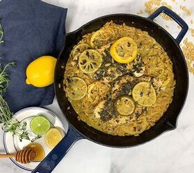 one skillet herb chicken lemon lime orzo, One Skillet Herb Chicken Lemon Lime Orzo
