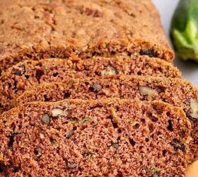 eggnog espresso martini, Gluten Free Zucchini Bread on a cutting board