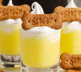 grinch cocktail, Scooby Doo Shots with Scooby Snack on top