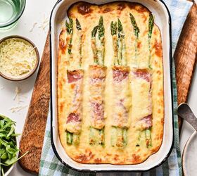 Ham and Asparagus Gratin With Parmesan Mornay Sauce