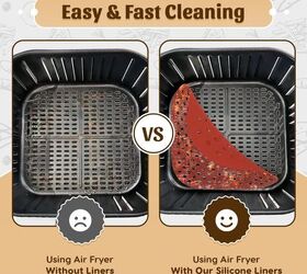 brilliant air fryer accessories you didnt know you needed, Silicone Air Fryer Liners Goodbye Scrubbing
