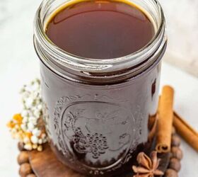 chai tea concentrate recipe, Chai tea concentrate in a mason jar