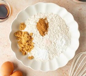 apple cinnamon waffles easy homemade waffle recipe, Dry ingredients in a bowl