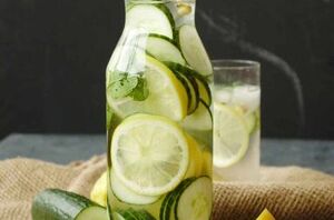 Stay hydrated and rejuvenated with this cleansing cucumber lemon ginger drink