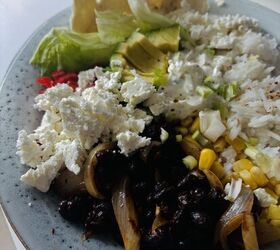 Veggie BBQ Burrito Bowl With Crispy Tortilla Chips