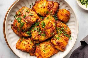 This one-pot, oven-baked chicken thigh recipe is a go-to for busy weeknights