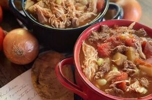 After gushing to her granda about how wonderful this stew was, she sat down and hand wrote this amazing recipe for her