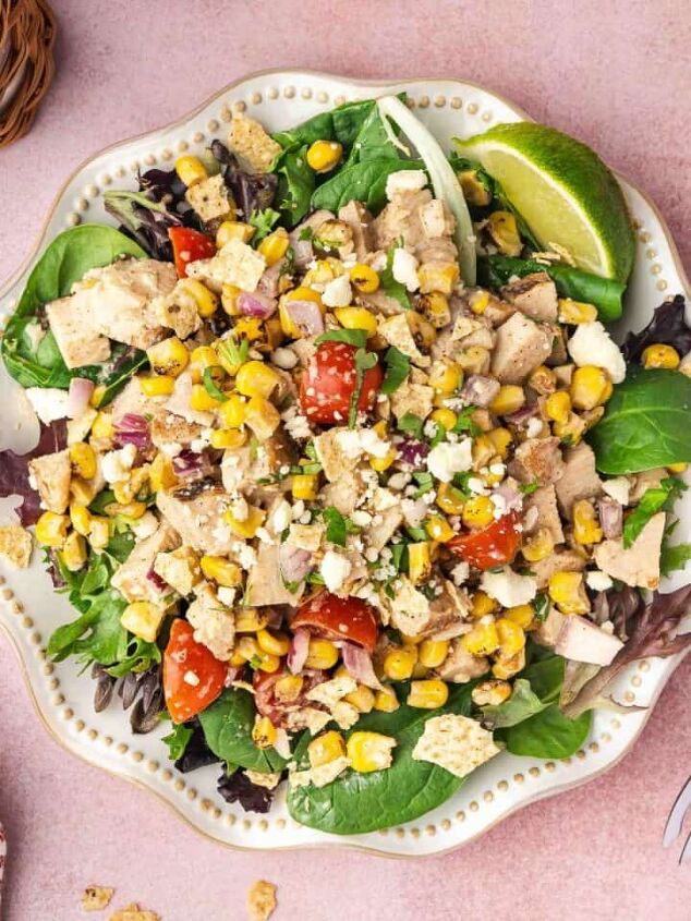 sweet potato black bean coconut curry easy one pot recipe, Close up of chicken salad topped with red pepper flakes and fresh cilantro