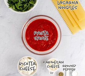 spinach lasagna roll ups, Spinach Lasagna Roll Ups Ingredients
