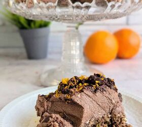 No-Bake Chocolate Orange Mousse Cake With Crunchy Oats