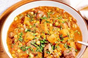 This beef & sweet potato stew is just what you need on chilly winter days