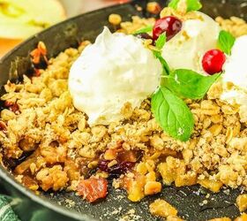 When you want a one-skillet fall dessert, this apple cranberry crisp is the answer