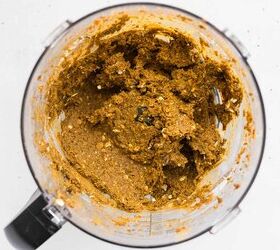 pumpkin spice protein energy balls, WET INGREDIENTS PULSED INTO FOOD PROCESSOR