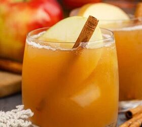 cranberry sauce bread, Bourbon Apple Cider Cocktails close up