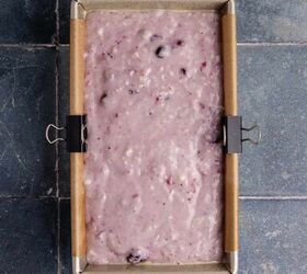 cranberry sauce bread, Cranberry Sauce Bread batter in a 9x5 loaf pan