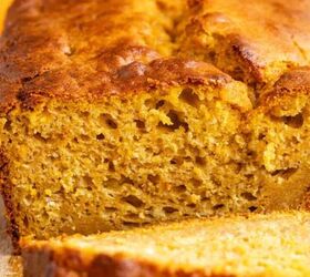 cranberry sauce bread, Pumpkin Banana Bread on a Cutting Board