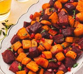 Easy Roasted Beets & Carrots With Maple Orange Glaze