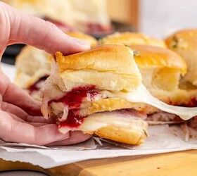 turkey sliders, Hand Pulling Turkey Sliders on Hawaiian Rolls with Melted Cheese