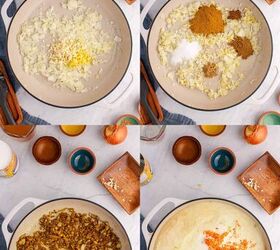 coconut milk curry lentils, Coconut Milk Curry Lentils being cooked in a skillet