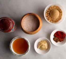 homemade ketchup, Spices salt sugar mustard vinegar premeasured